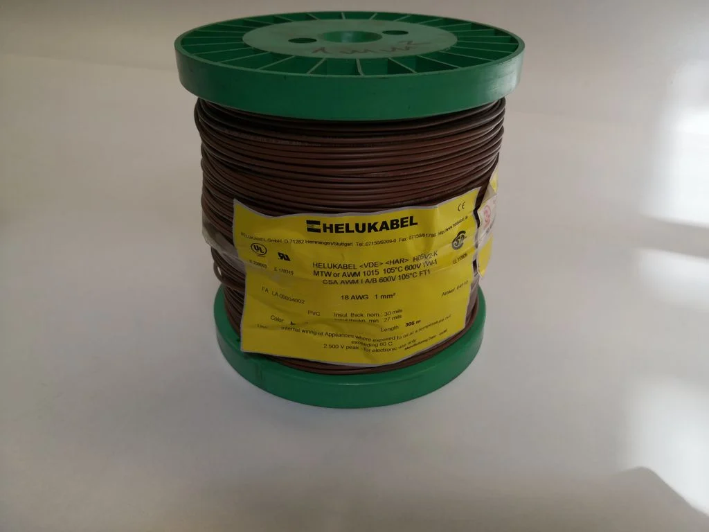 (0,46/m) Helukabel ArtNo. 64110 Litze Isoliertes Kupferkabel braun 305m 4mm²