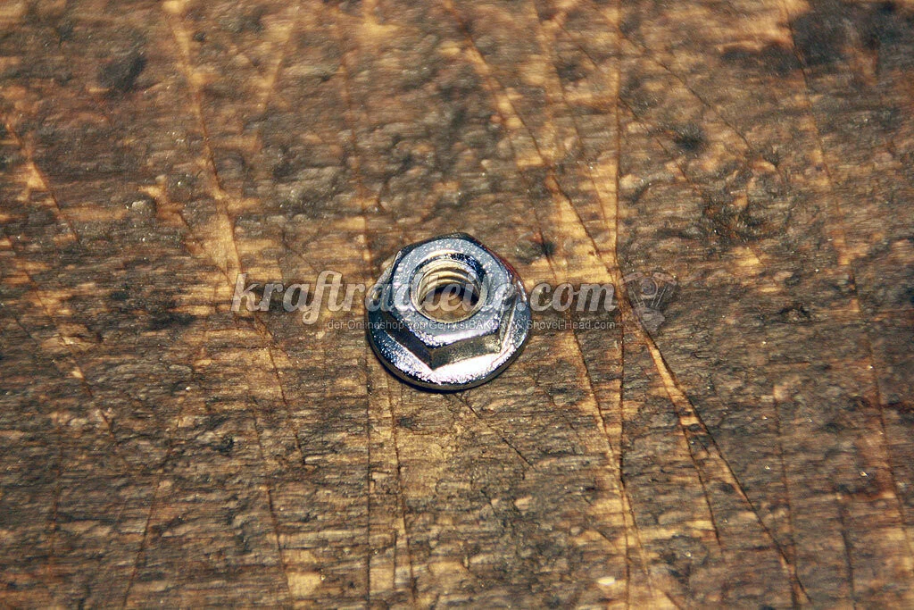 1/4"-20 Flanschmutter, verchromt