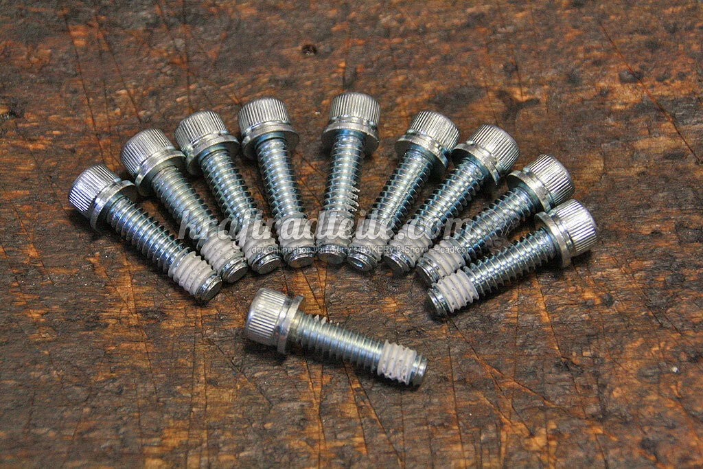 1/4"-20 x 1"Innensechskantschrauben mit U-Scheibe, verzinkt, 10 Stück