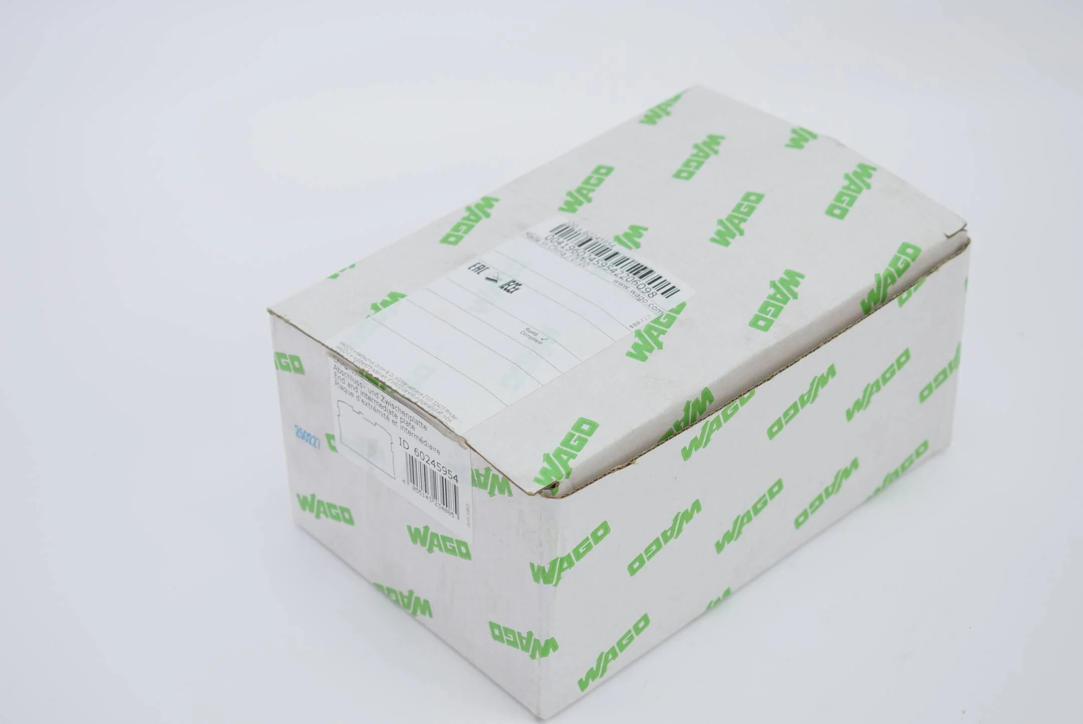 100 Stück WagoAbschluss- und Zwischenplatte 2002-1291 ( 20021291 )