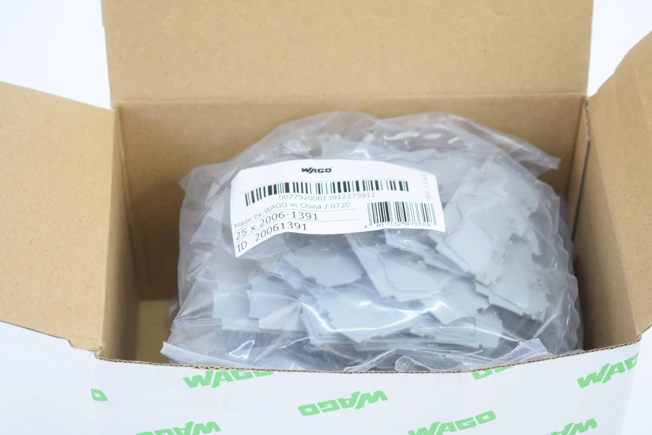 100 Stück WagoAbschluss - und Zwischenplatte 2006-1391 ( 20061391 )