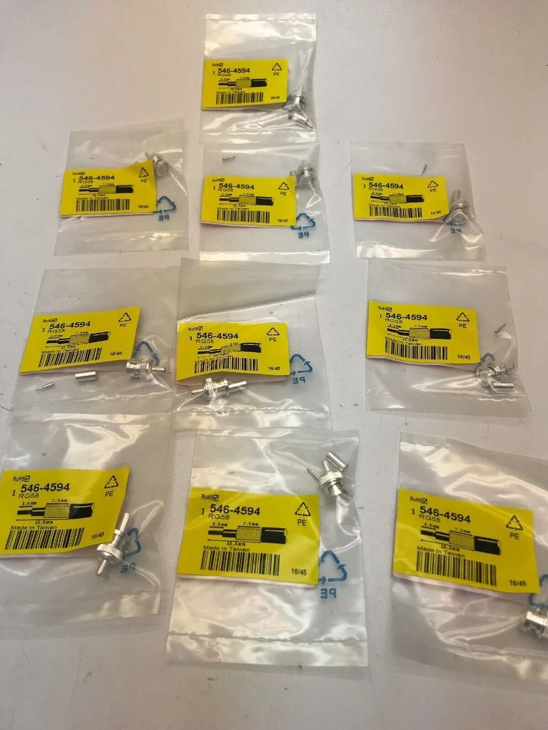 10x RS Pro 546-4594 RG 58 BNC Adapter 5464594 | RG58 Transmitter