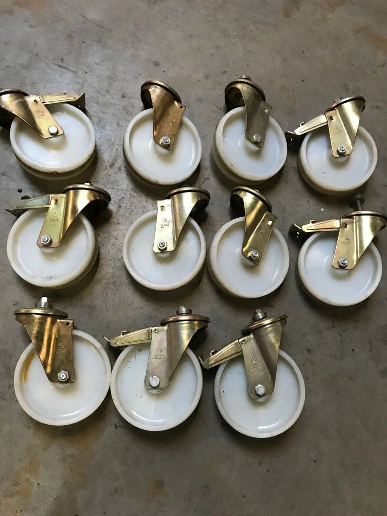 11x Rollen LAG 180mm Rad Transportrollen Lenkrollen