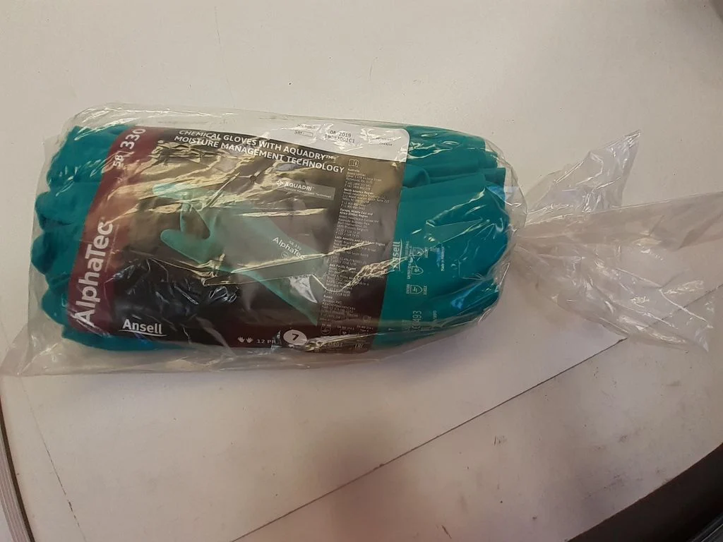 12 Paare Ansell Alphatec 58-330 Nitril 12x Chemikalienschutzhandschuhe Größe 7