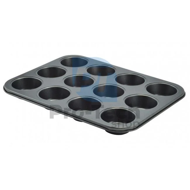 12-teilige Muffinform mit Antihaftbeschichtung BLACK 51384