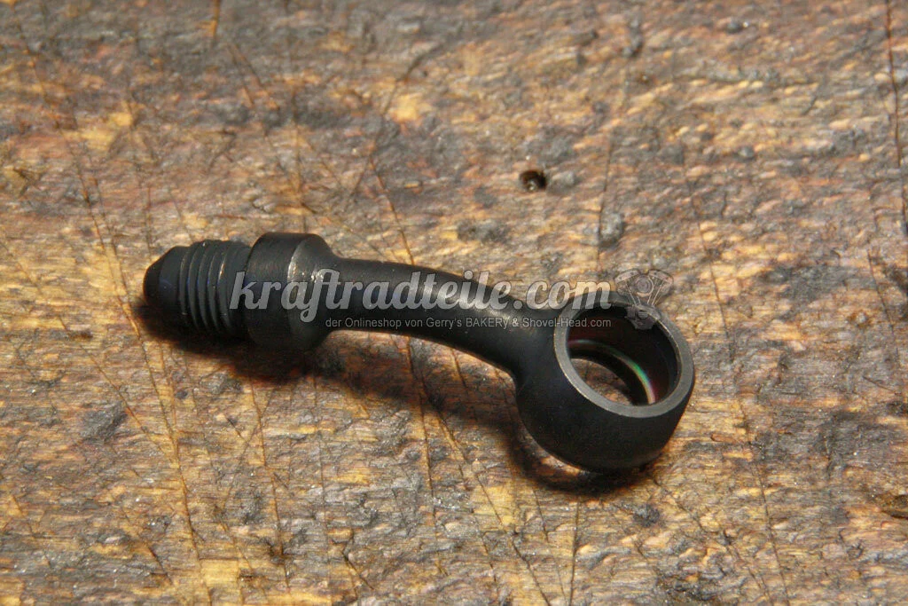 20° Banjo, 7/16", Stahl, schwarz verchromt