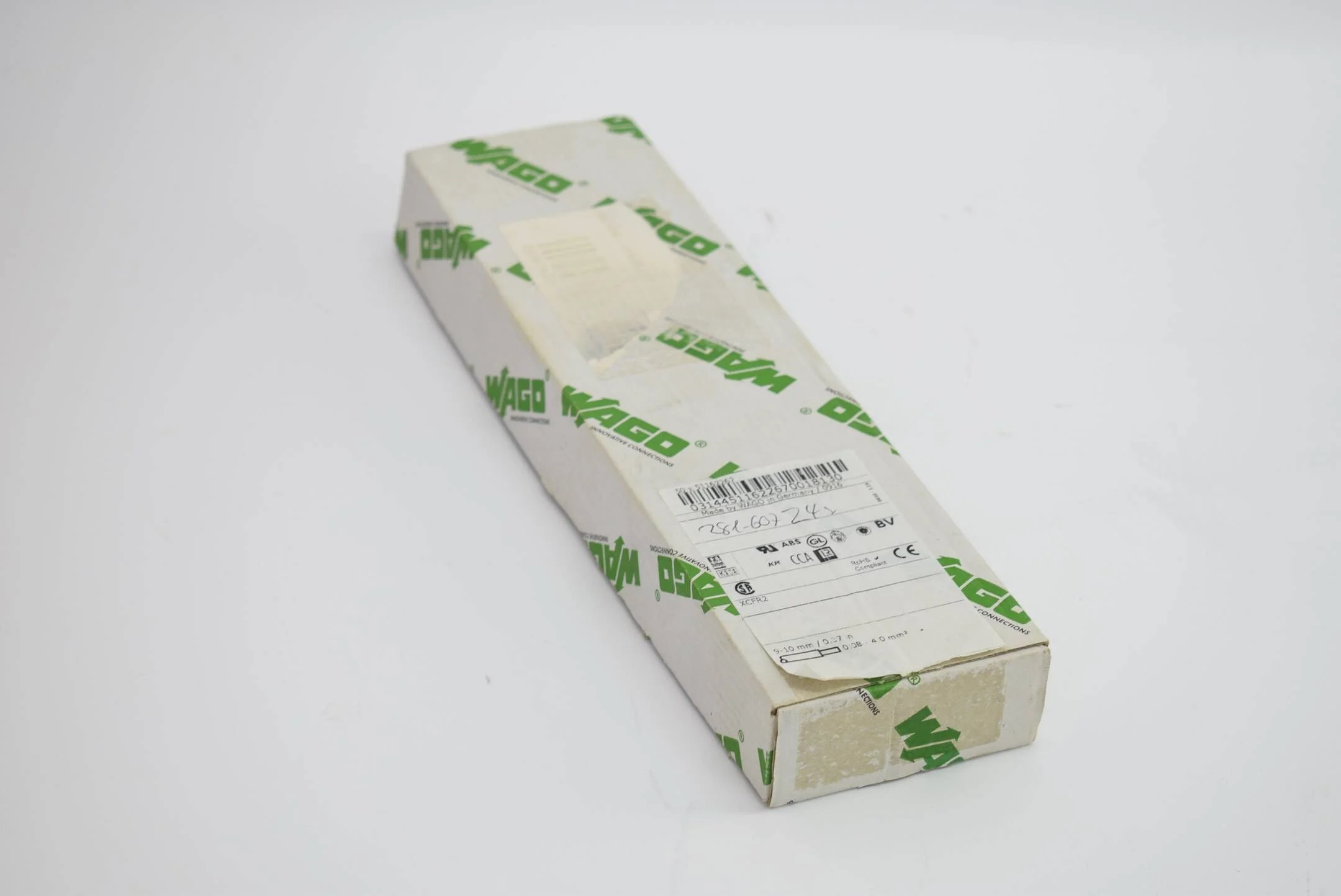 24x Wago 2-Leiter-Schutzleiterklemme 281-607 ( 281607 )