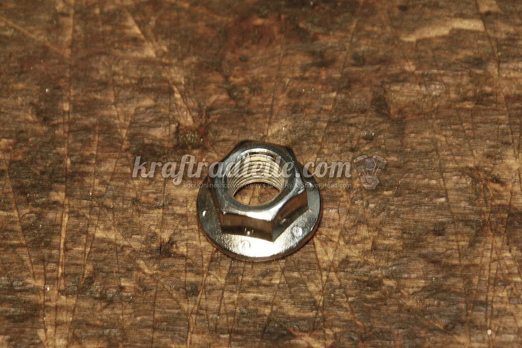 3/8"-24 Flanschmutter, selbstsichernd, verchromt