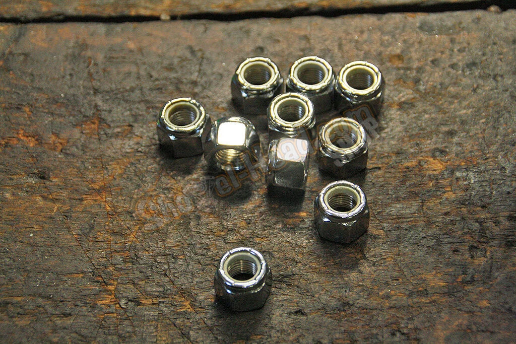 3/8"-24 UNF Mutter, verchromt, selbstsichernd