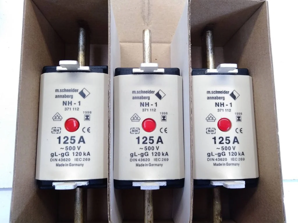 3 Stück Schneider 371112 NH-Sicherung Sicherung Sicherungseinsatz 125A 500V