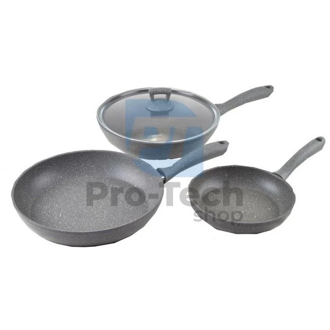 4-teiliges Pfannenset mit Marmoroberfläche 52986