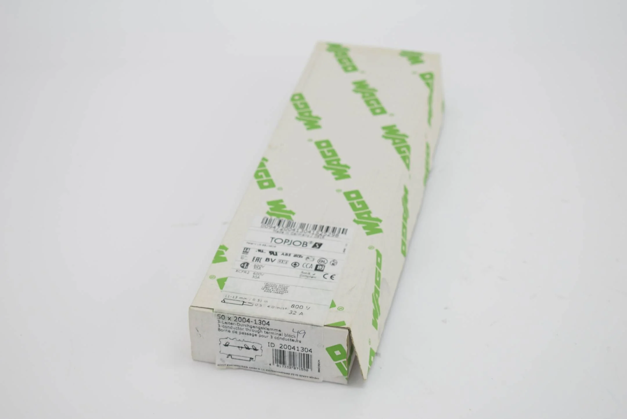 49x Wago 3-Leiter-Durchgangsklemme 2004-1304 ( 20041304 )