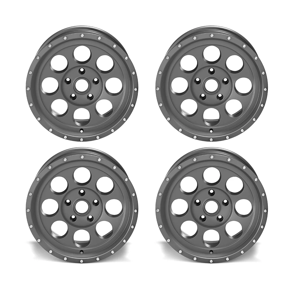 4x ASP Alloys Alufelge 1426Gunmetal Grau 8,5x17 ET +12