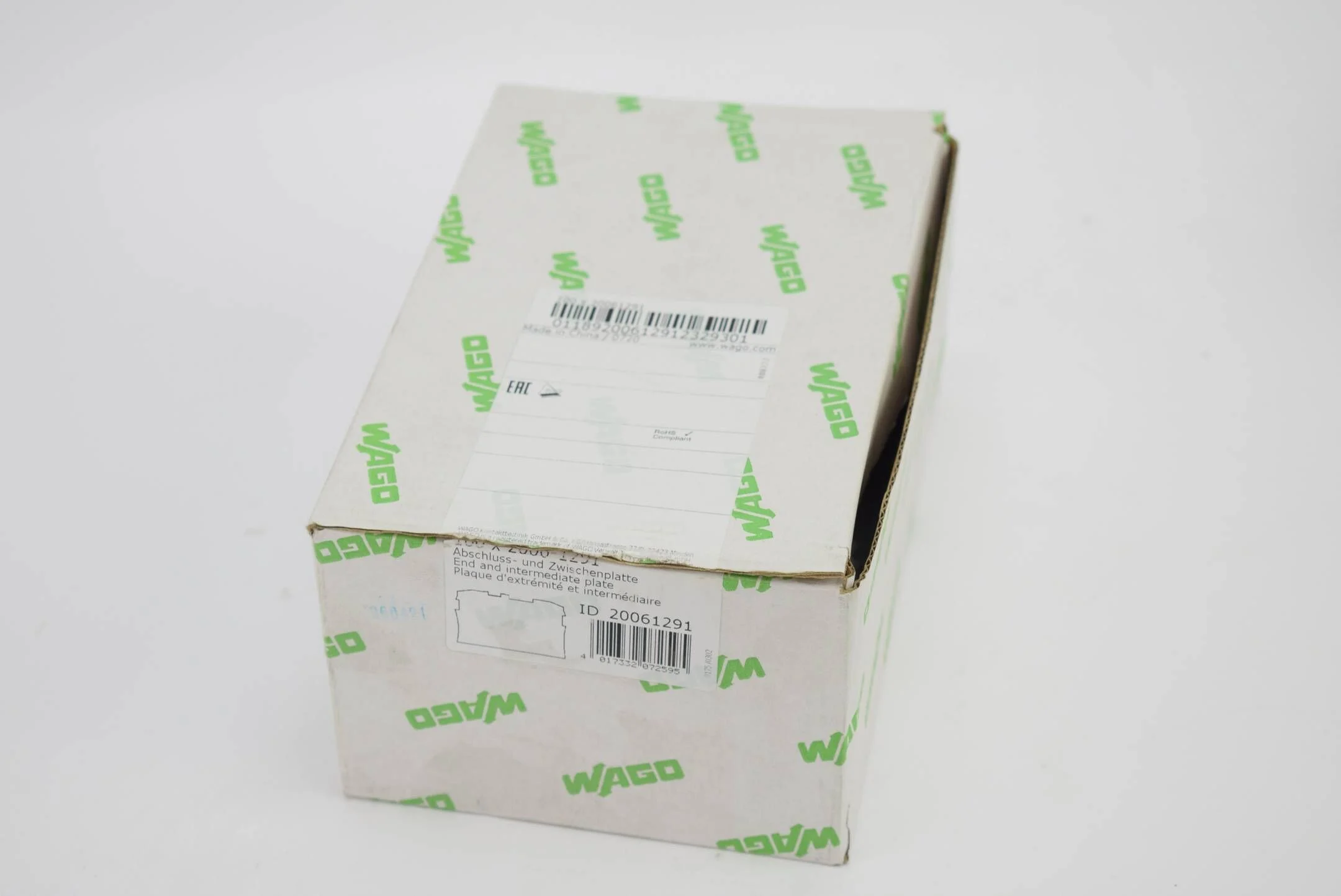 75 Stück Wago Abschluss- und Zwischenplatte 2006-1291 ( 20061291 )