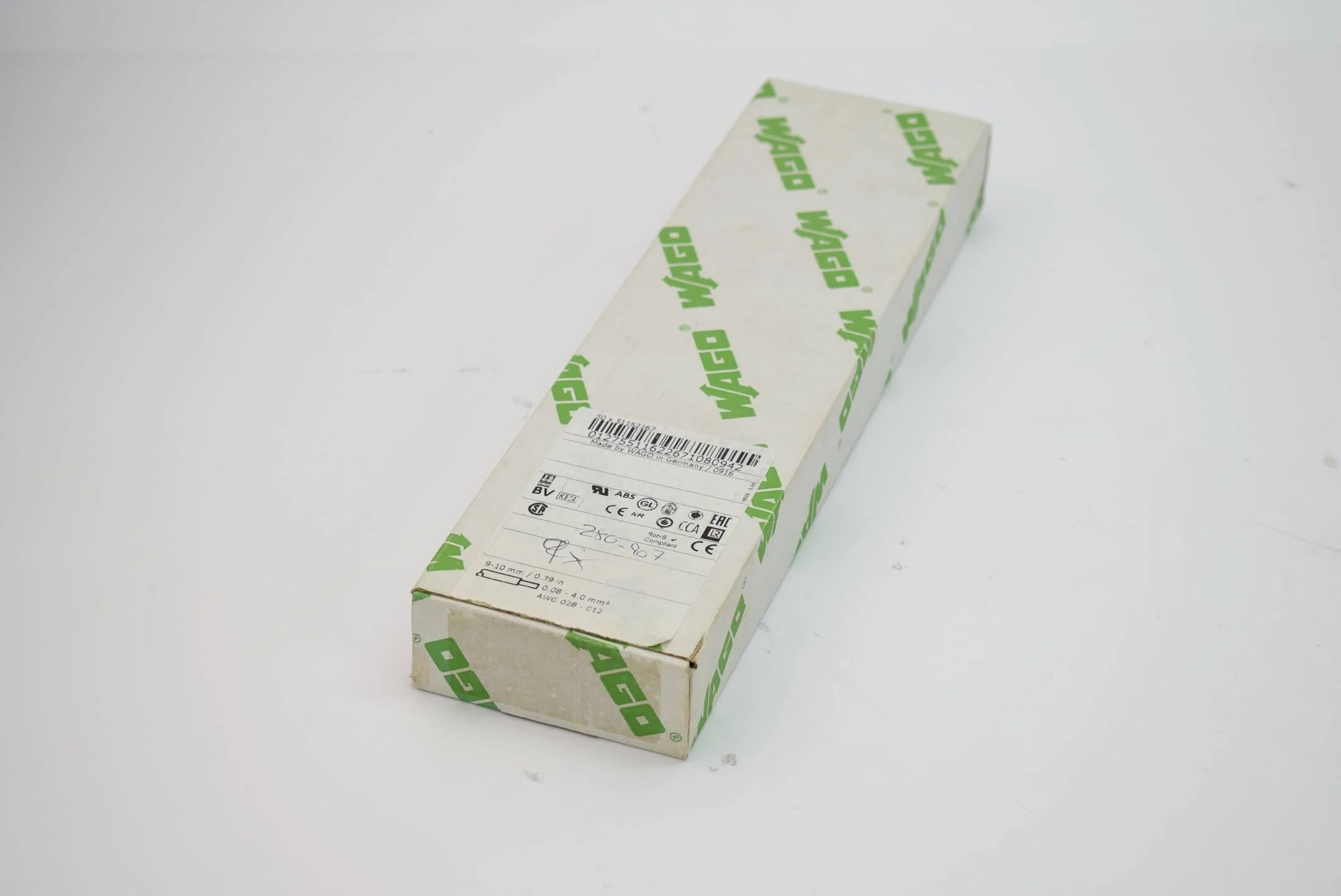 9x Wago 2-Leiter-Schutzleiterklemme 280-907 ( 280907 )