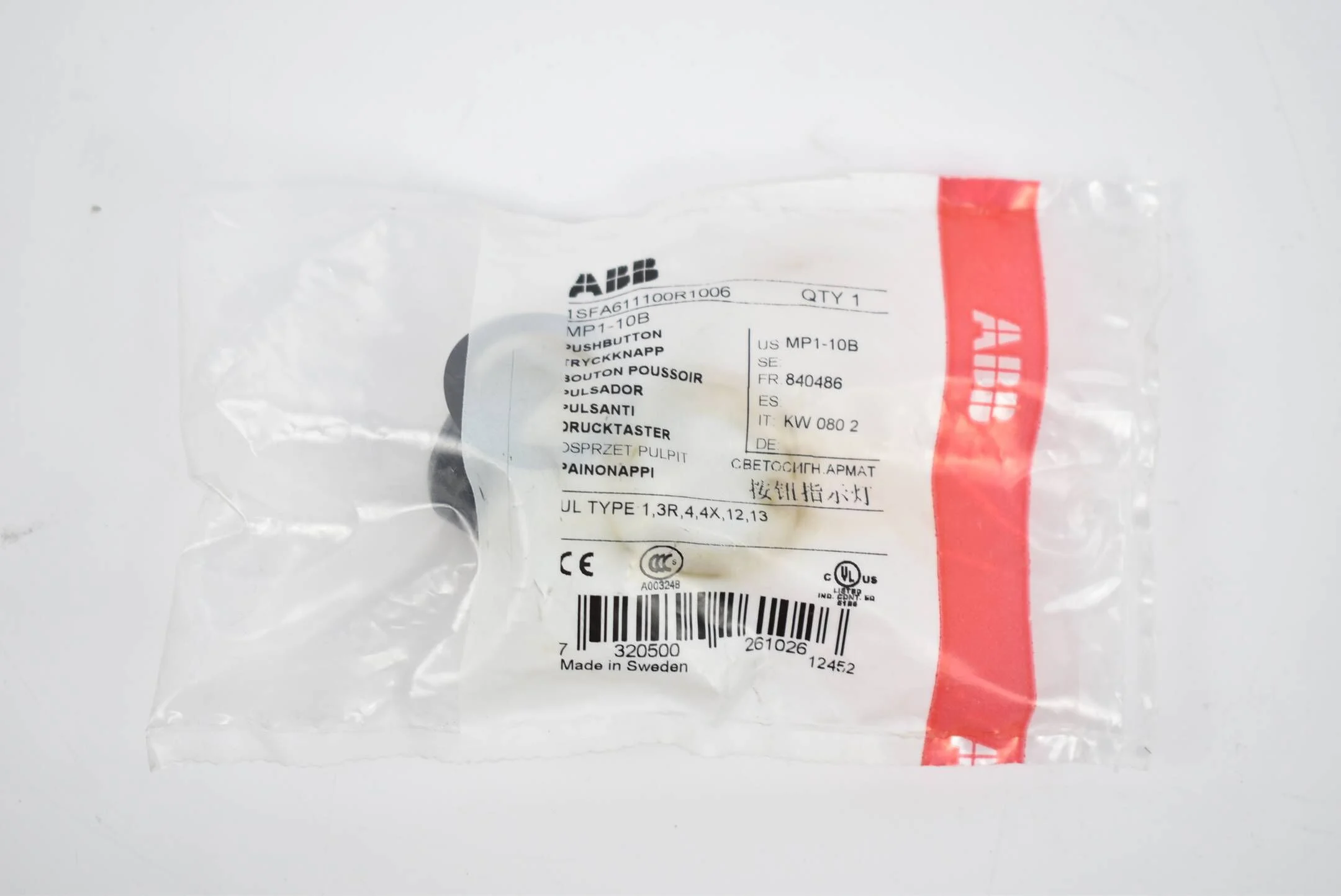 ABB Drucktaster MP1-10B 1SFA611100R1006