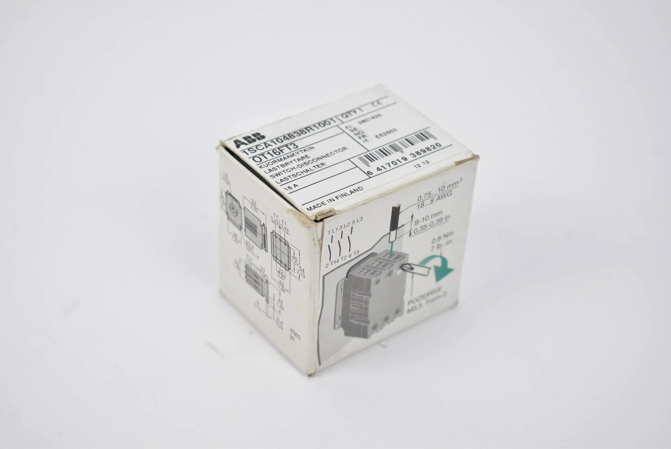 ABB Lastschalter OT16FT3