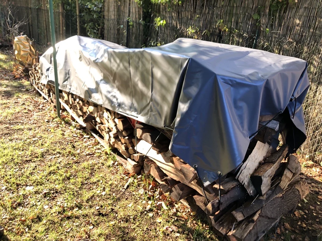 Abdeckplane für Brennholz, Abmessung 4,5m x 2,3m