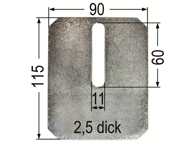 Abstreifer 2,5x90x115 zu Amazone6083200, 6081200