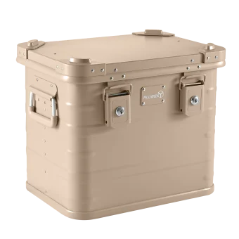 ALUBOX - Transportkiste 31 Liter - Beige Camouflage khaki - Outdoor Kiste