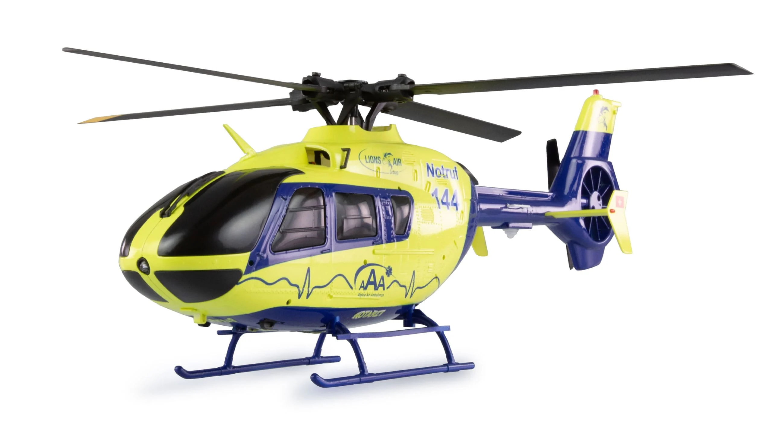 Amewi AFX-135 PRO Alpine Air Ambulance Helikopter 6-Kanal 6G RTF mit Brushless-Motoren