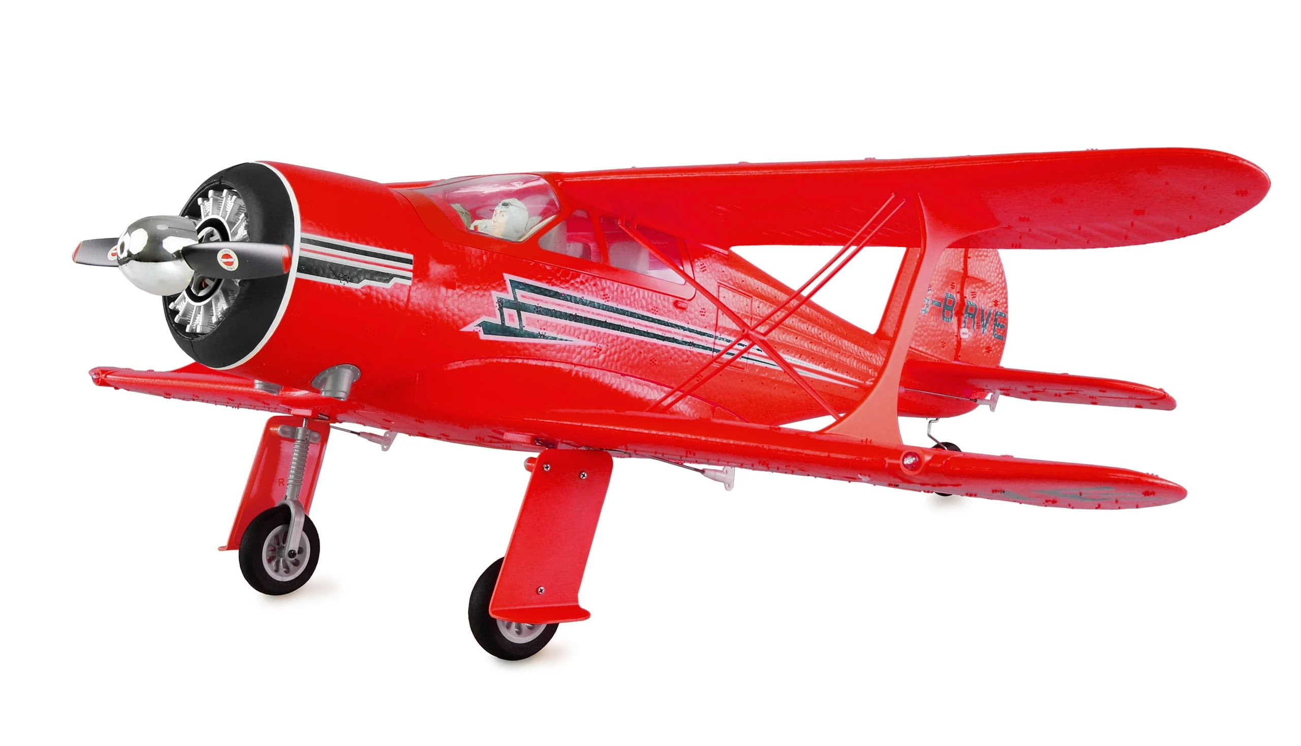 Amewi RC Flugzeug AMXFlight Beech D17s Doppeldecker 3D/6G RTF rot