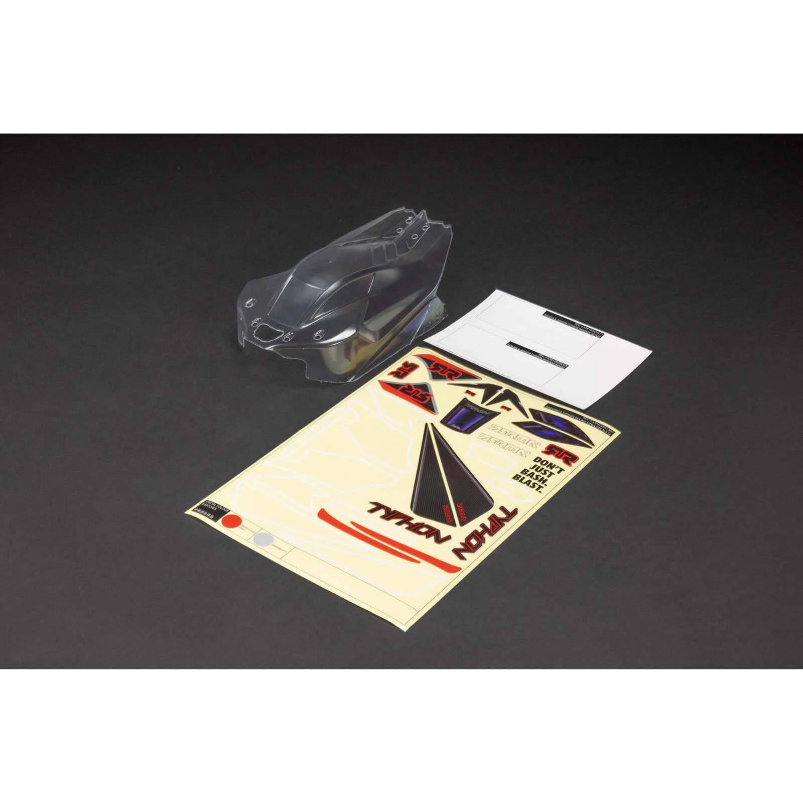 Arrma 1:8 Unlackiert Karosserie with Decals: TYPHON 4X4