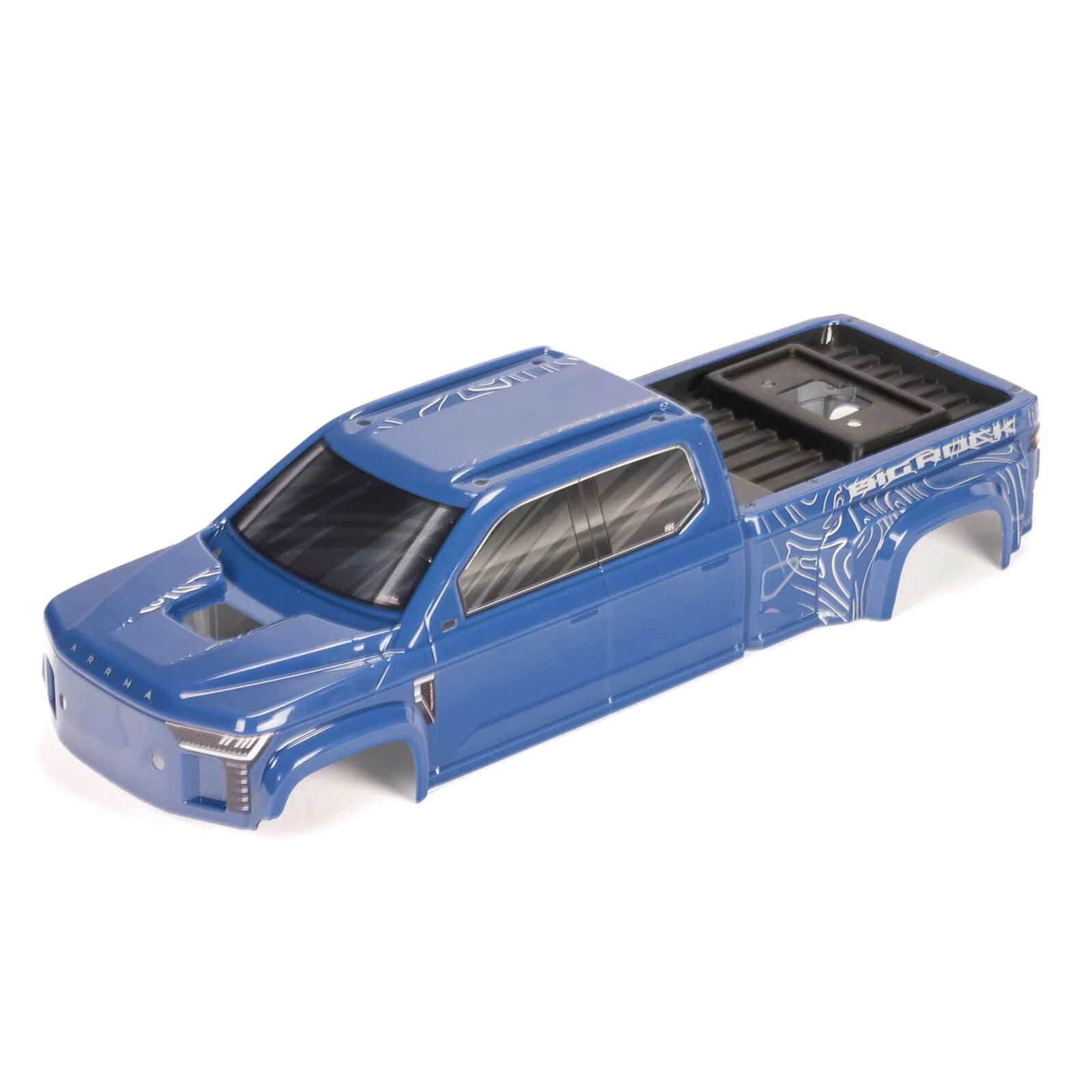 Arrma BIG ROCK CREW 4X4 Cab Clipless Lackiert und Beklebt Trimmed Karosserie Blau