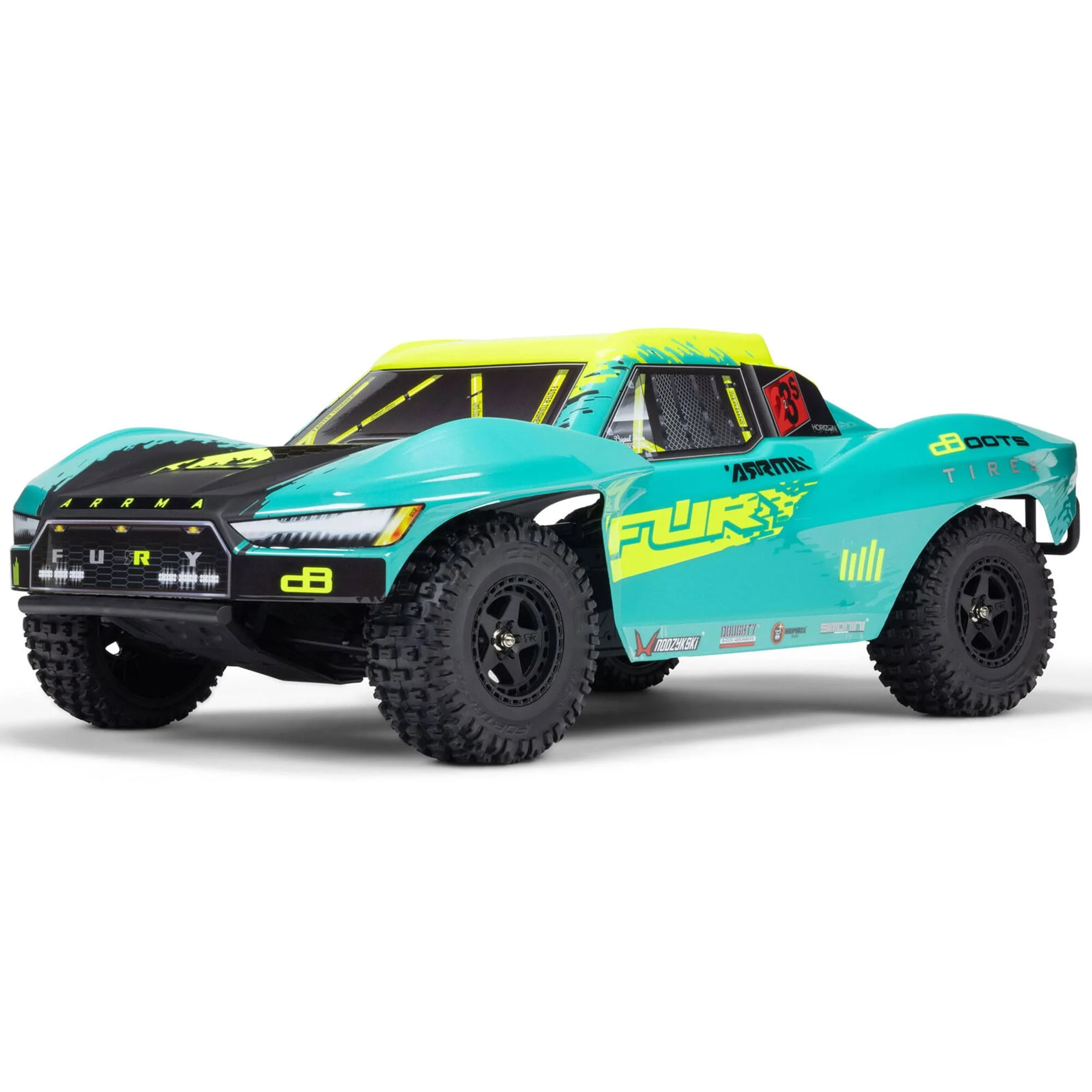 Arrma Fury 223S 1:10 Brushless Short Course Truck RTR grün