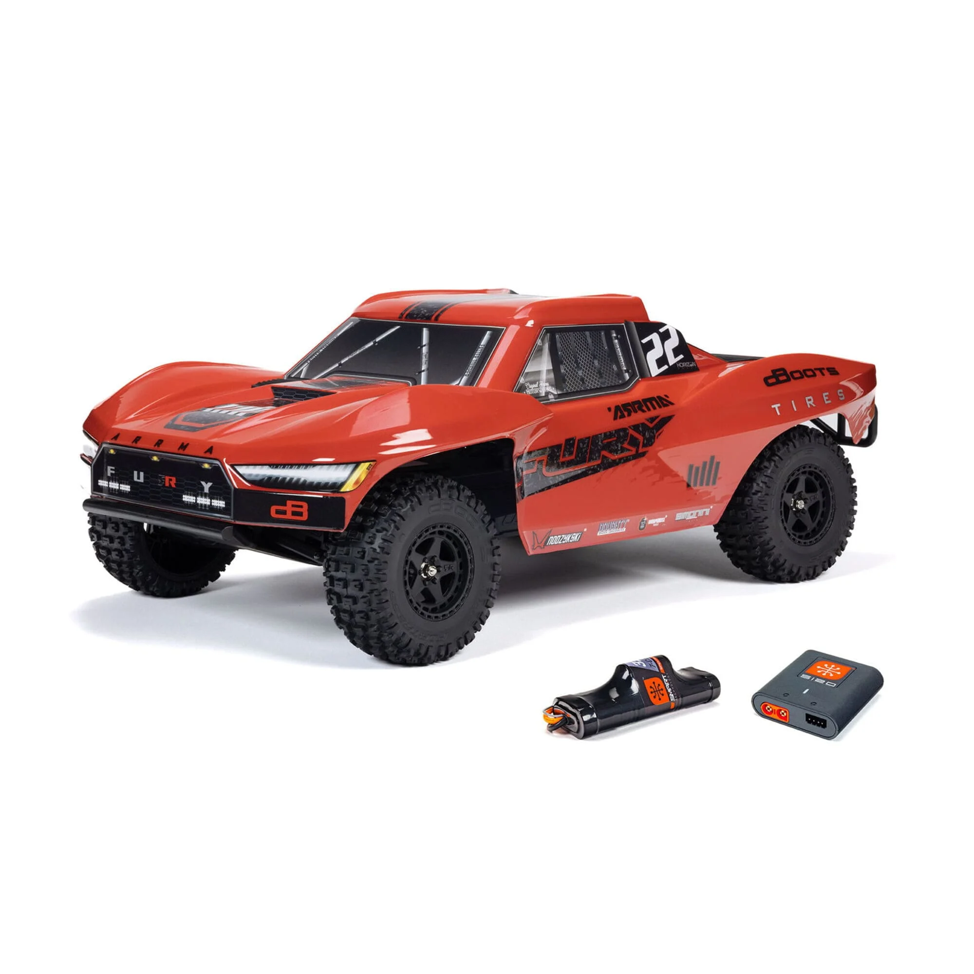 Arrma Fury Mega 550 Short Course Truck 2WD RTR 1:10, Akku, Lader
