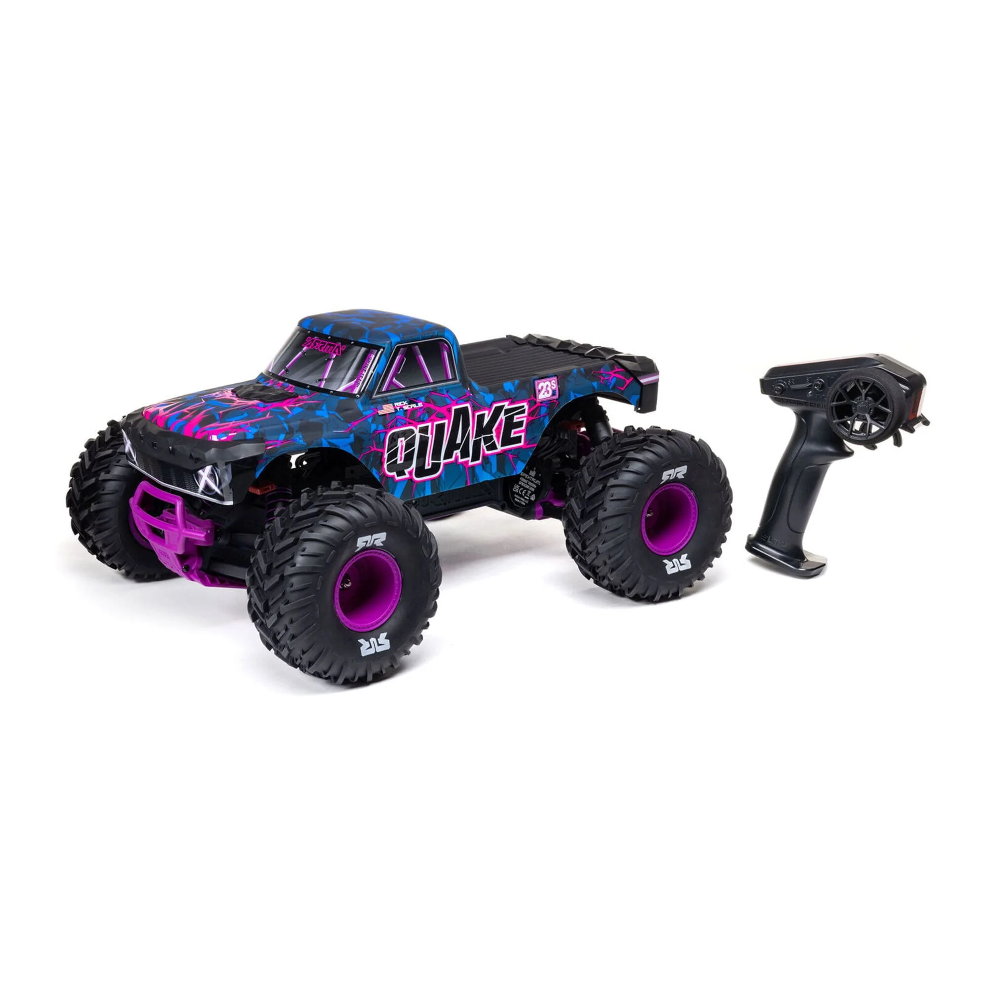 Arrma QUAKE 223S DSC 2WD 1:10 RTR Brushless Monster Truck - Lila