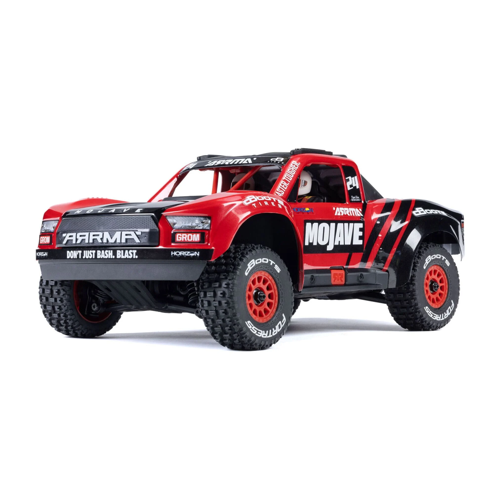 Arrma RC Mojave Truck Grom Mega 380 4X4 RTR 1:18 mit Akku, Lader Rot