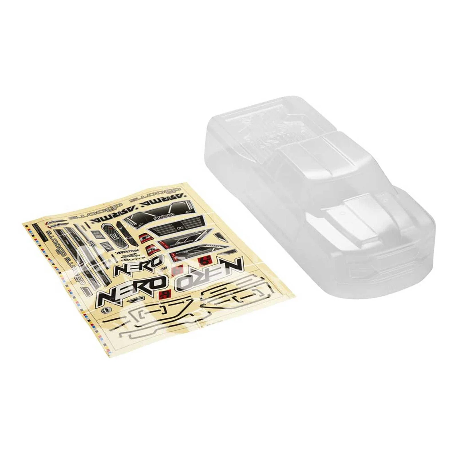 Arrma Unlackiert Karosserie Nero 6S BLX