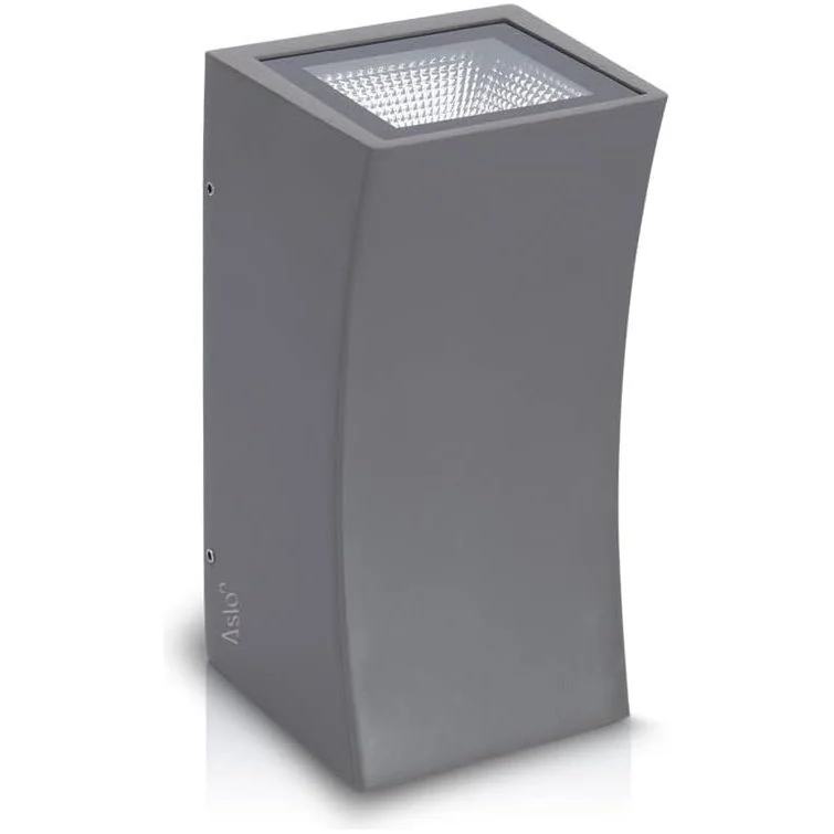 ASLO 6000K Moderne LED Design Außenleuchte 2x7W Outdoor LED - LED Outdoor Wandleuchte