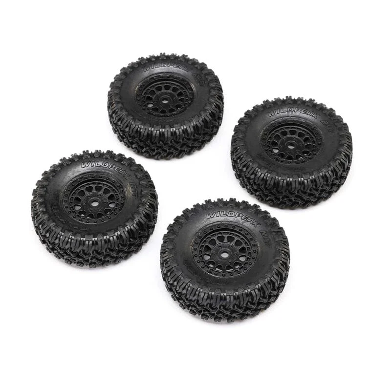 Axial 1.0 Black Rhino Primm & Falken M/T Reifen (4): SCX24
