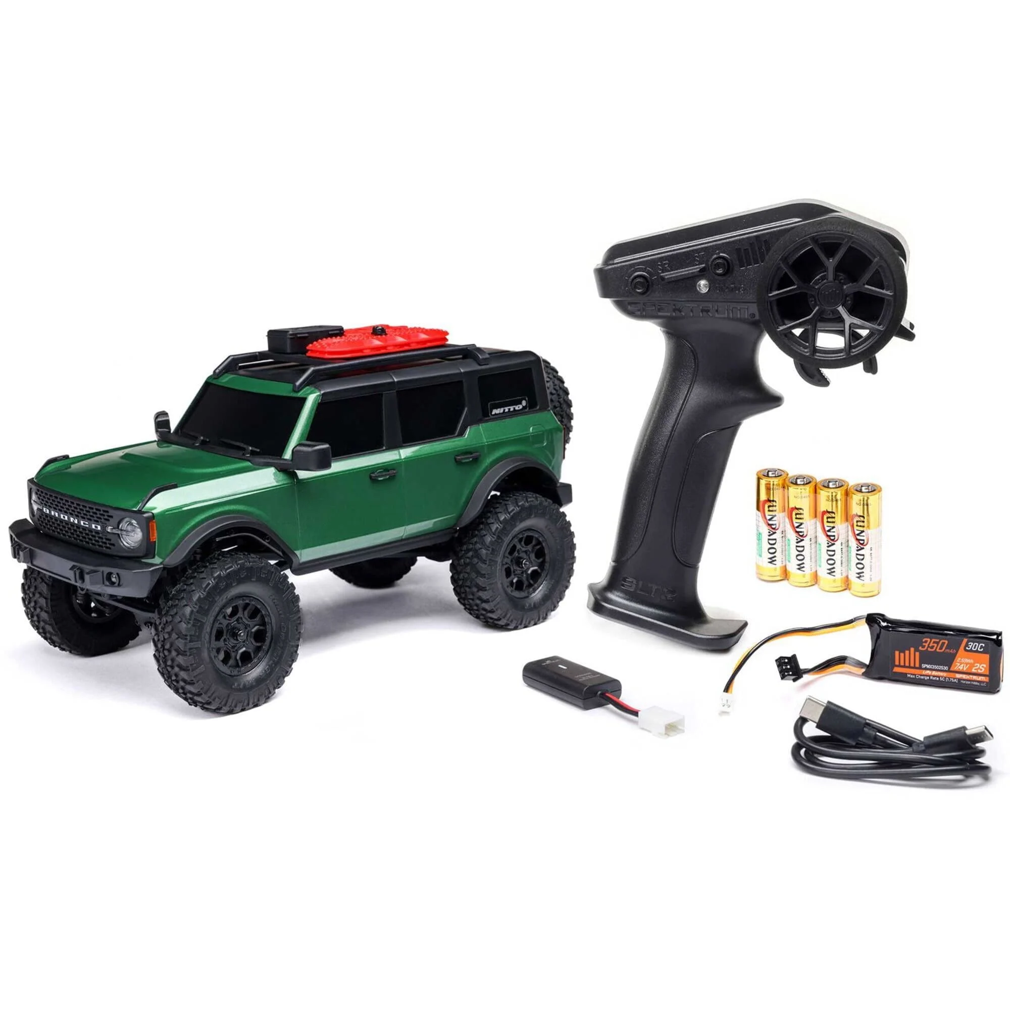 Axial 1:24 SCX24 Ford Bronco RTR Crawler mit LED 4WD, Akku, Lader