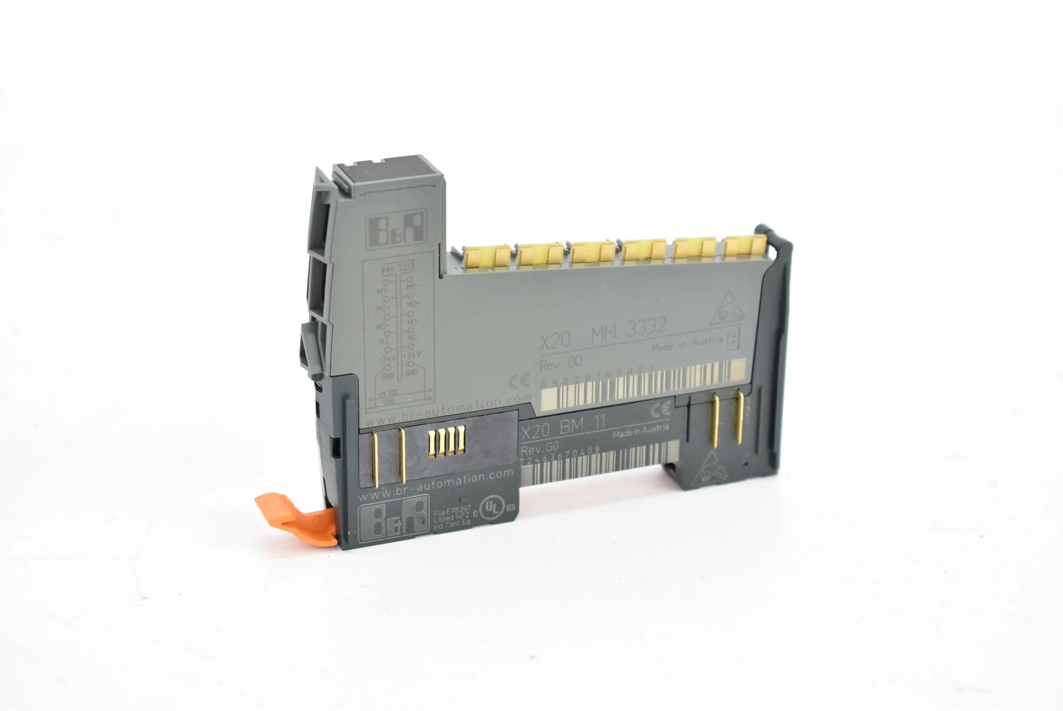 B&R Automation X20 MM 3332 ( X20MM3332 ) Rev. B0 inkl. X20 BM 11 ( X20BM11 )
