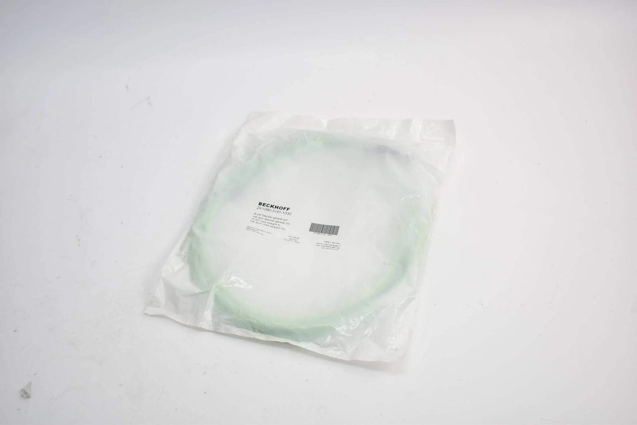 Beckhoff EtherCAT-Leitung PUR AWG22 RJ45 Stecker 3 m ZK1090-3191-1030