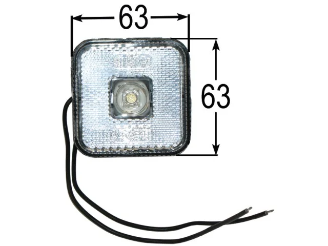 Begrenzungsleuchte weiß mit LED