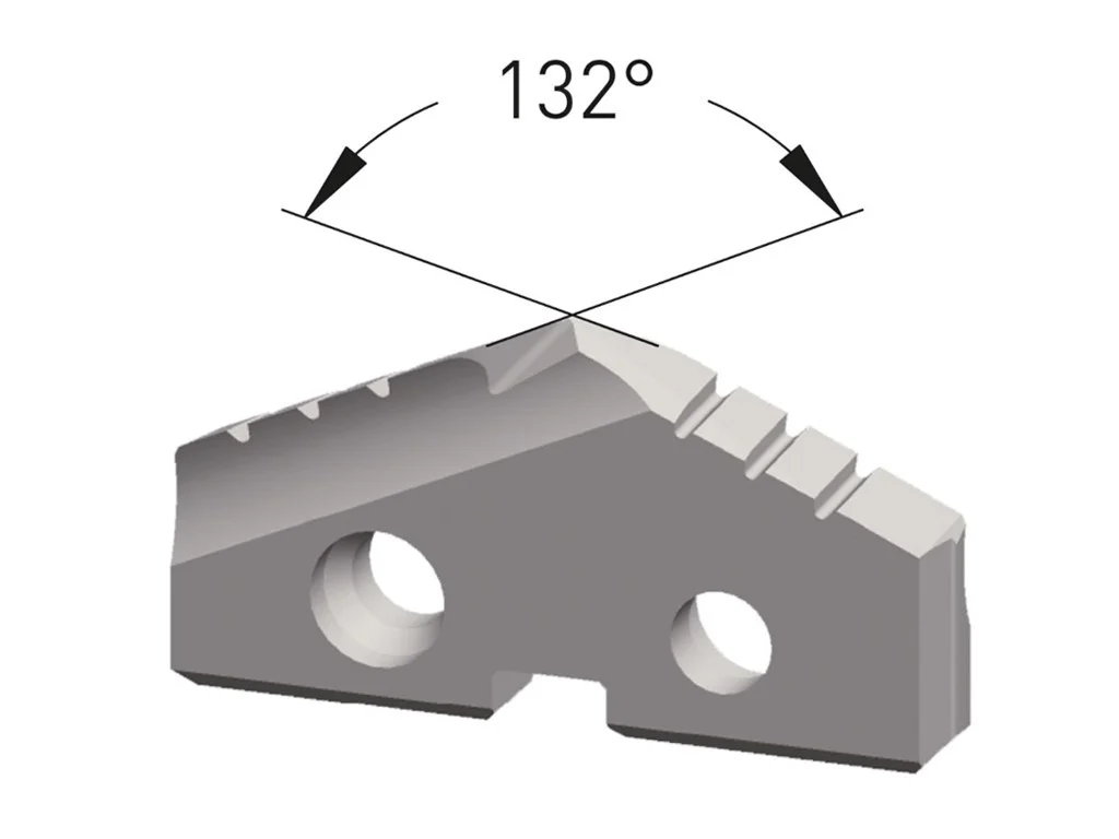 Bohreinsatz 10,8mm 132° SK für abrasive Materialien, Karnasch