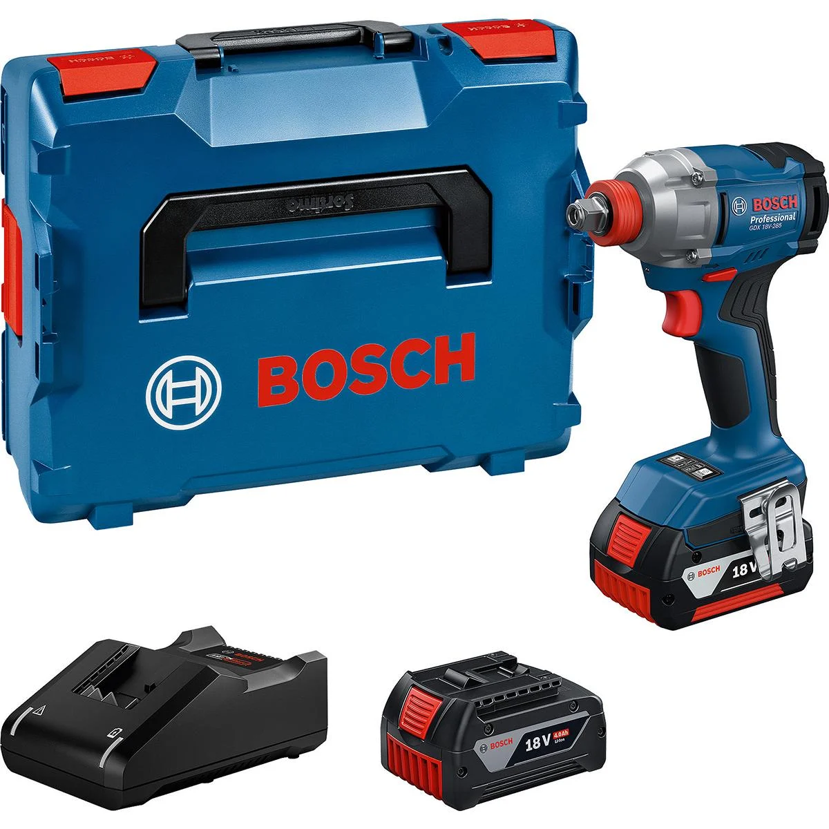 Bosch Akku-Drehschlagschrauber GDX 18V-285, 2 x Akku GBA 18V 4.0Ah