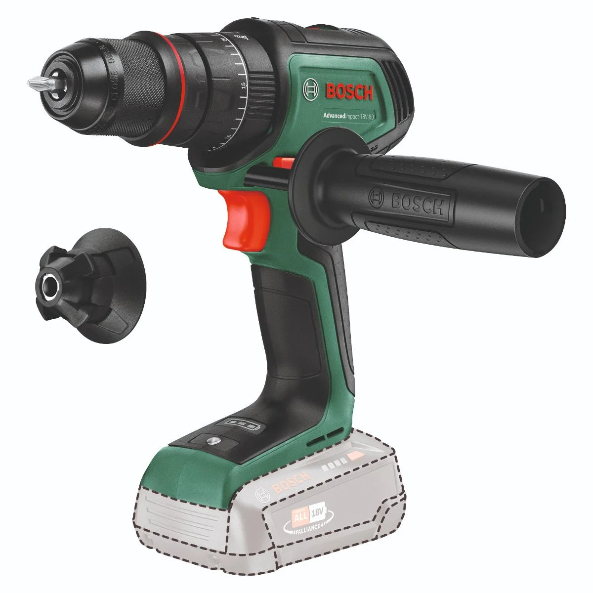 Bosch Akku-Schlagbohrmaschine AdvancedImpact 18V-80 QuickSnap