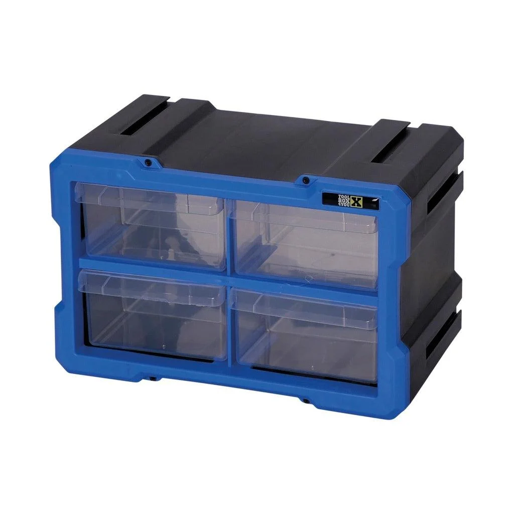Bullram TOOLBOX4YOU Aufbewahrungskasten mit 4 Schubladen - Sortierbox