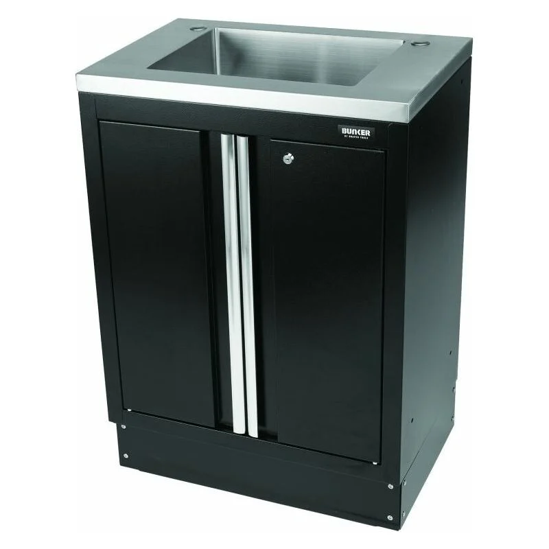BUNKER Modularer Unterschrank mit Spüle, 2 Türen, 68cm D31034