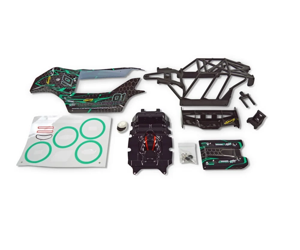 Carson Karosserie Set Offroad Fighter Cage türkis