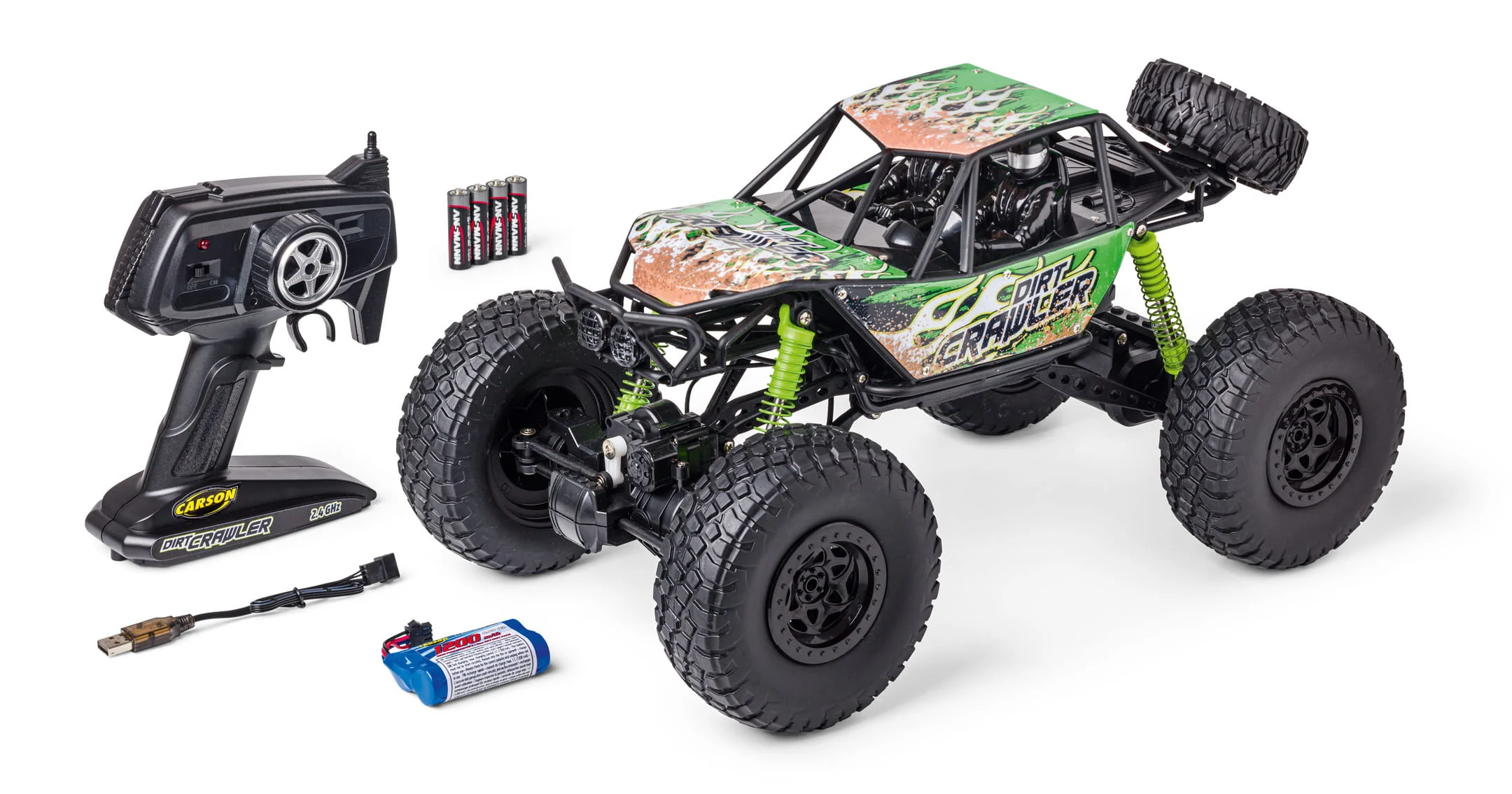 Carson RC Dirt Crawler 4x4 100% 1:8 RTR grün