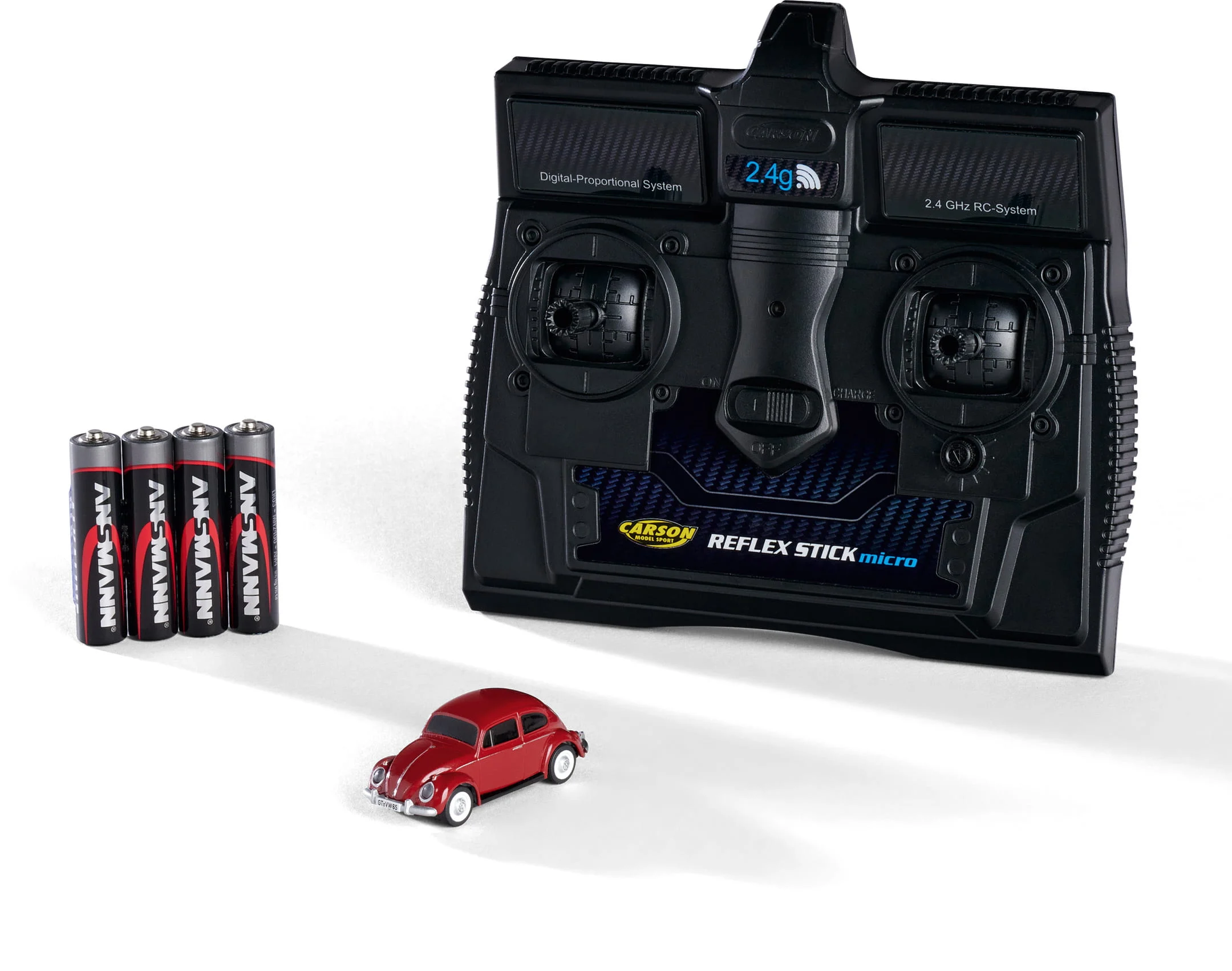 Carson RC VW Volkswagen Beetle Käfer rot 2,4Ghz 100% 1:87 H0 RTR