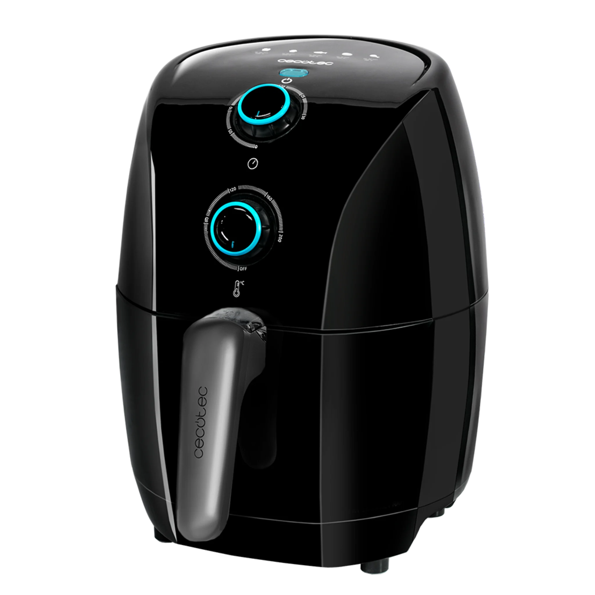 Cecofry Compact Rapid Moon Ölfreie Fritteuse mit Backofenfunktion, programmierbar in Zeit und Temperatur, Thermostat, 1,5 Liter Behälter.