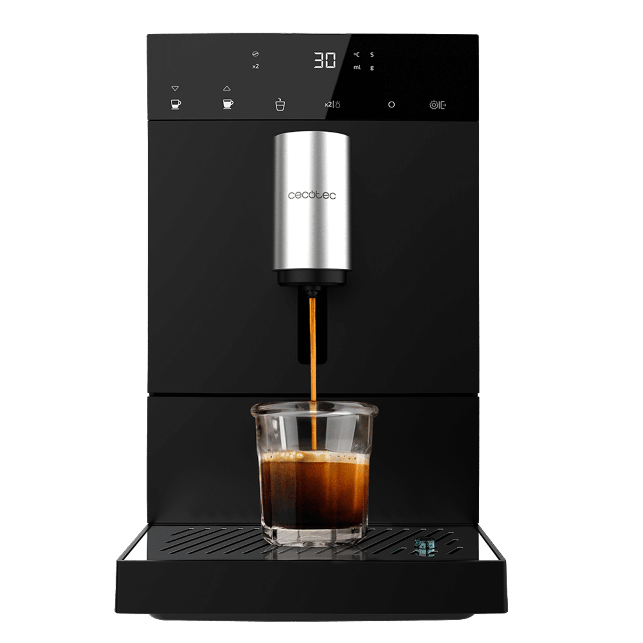 Cremmaet Compact Kompakter Kaffeevollautomat mit 19 Riegeln und Thermoblock-System.