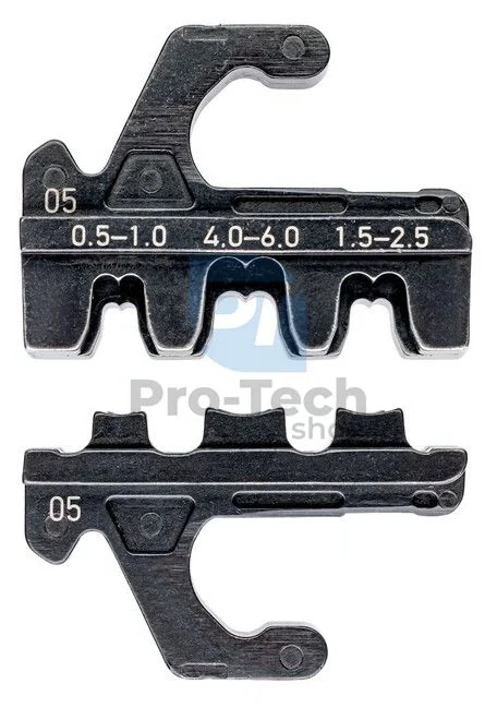 Crimpverbinder für nicht isolierte offene Verbinder 4,8 + 6,3 mm KNIPEX 08596